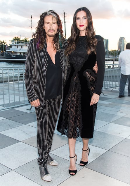 Steven Tyler and his daughter Liv Tyler in New York.