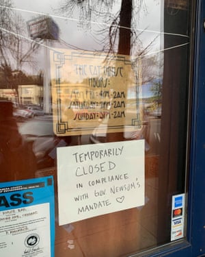 The Cat House bar in Oakland closed after California governor’s announcement.