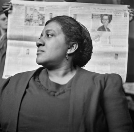 Black-and-white photo of Amy Ashwood Garvey