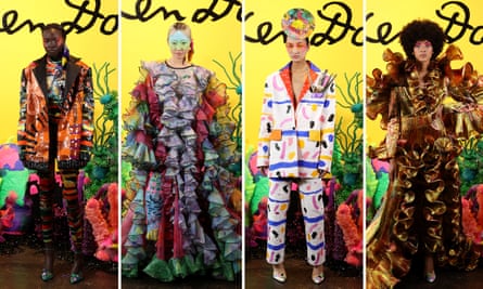 La collaboration de Romance Was Born avec Ken Done présentée à l'Australian Fashion Week 2022 Resort '23 Collections à la Ken Done Gallery, The Rocks le 09 mai 2022 à Sydney, Australie.