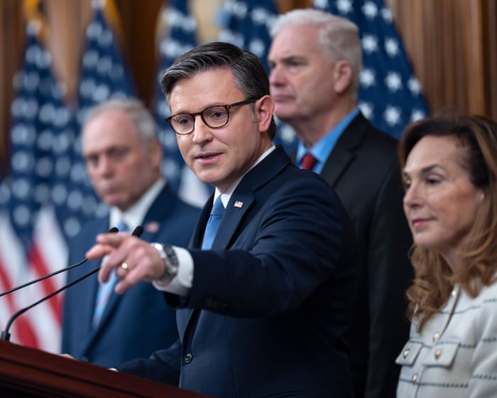 US government shutdown: Speaker rejects blame over military pay and says Senate Democrats must ‘turn lights back on’– live
