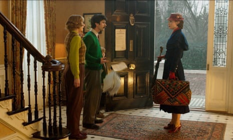 Emily Mortimer, Ben Whishaw and Emily Blunt in Mary Poppins Returns