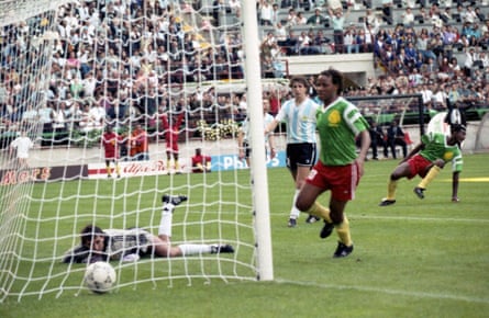 Cameroon’s victory over Argentina at the 1990 World Cup still ranks as one of the tournament’s great shocks