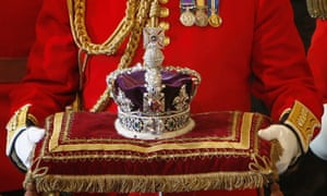 The Imperial State Crown with the Koh-i-Noor diamond at the House of Lords, Westminster, November 2007. Photo Toby Melville/AFP/Getty
