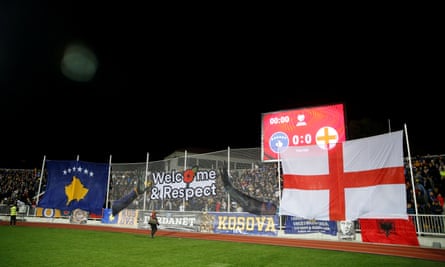 There were numerous signs of support from home fans for the English.