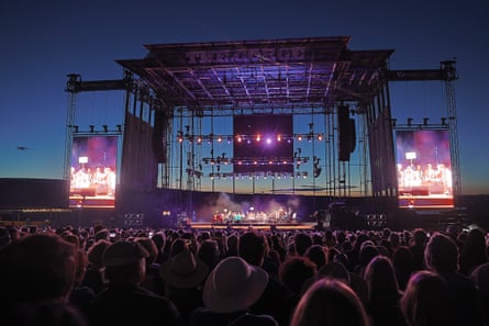 The Gorge Amphitheatre in Quincy, Washington, hosting Joni Mitchell.