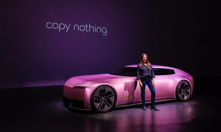 Ginny Buckley with the Jaguar Type 00