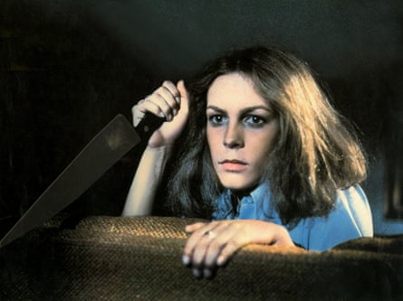 Jamie Lee Curtis as Laurie Strode in 1978’s Halloween, directed by John Carpenter