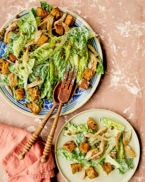 Thomasina Miers' smoky caesar with fried croutons.