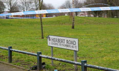 Police cordon at Sara Park on Herbert Road in Small Heath, where a 16-year-old boy was fatally stabbed