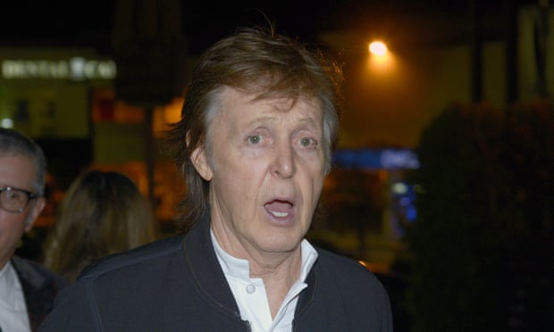 ‘Maybe I need another hit’ … Paul McCartney at Mark Ronson’s Republic Records post-Grammy party after being turned away from the one hosted by Tyga.