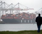 UK food and drink exports fall as US tariffs and Brexit trade friction bites – business live