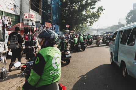 Ojek driver Dicky Rio Suprapto.