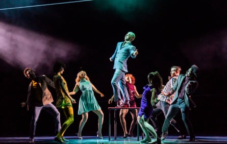 Moves so sharp they sting like a paper cut … Dan Baines as Ace Face, centre.