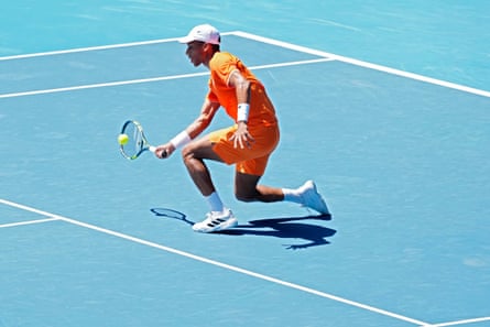 Félix Auger-Aliassime was at a loss to find a reason for his body letting him down after the first set in Melbourne.