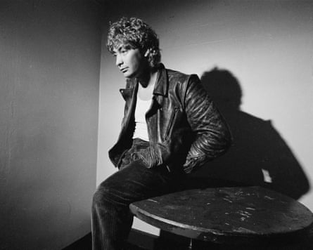 Chris Rea posed backstage at the Venue in London in March 1983.