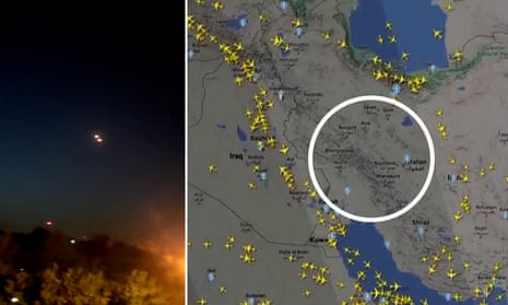 Explosions in Iranian skies as Israel retaliates for drone attack 