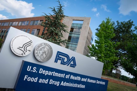 A sign in front of a building reads ‘FDA. US Department of Health and Human Services. Food and Drug Administration’