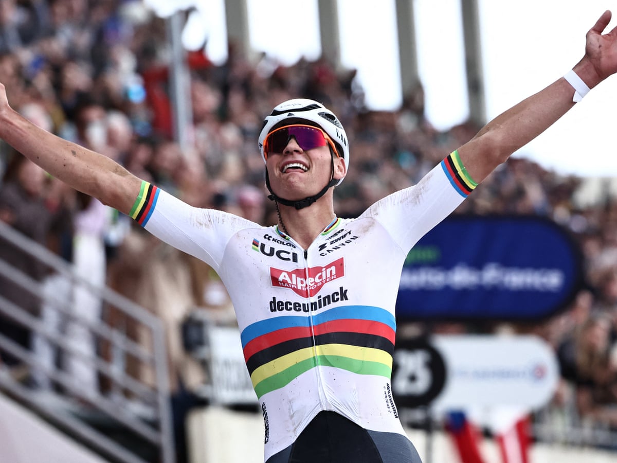 Mathieu van der Poel powers to dominant victory in Paris-Roubaix | Cycling  | The Guardian