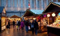 The Christmas market in Birmingham