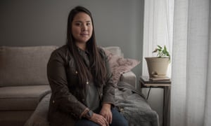 Ashly Moore in her home in West Des Moines, Iowa, on 30 January 2020.