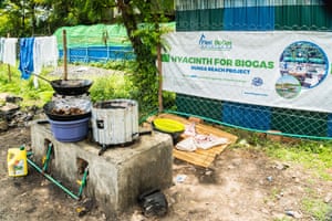 Biogas from water hyacinth in Dunga, Kisumu