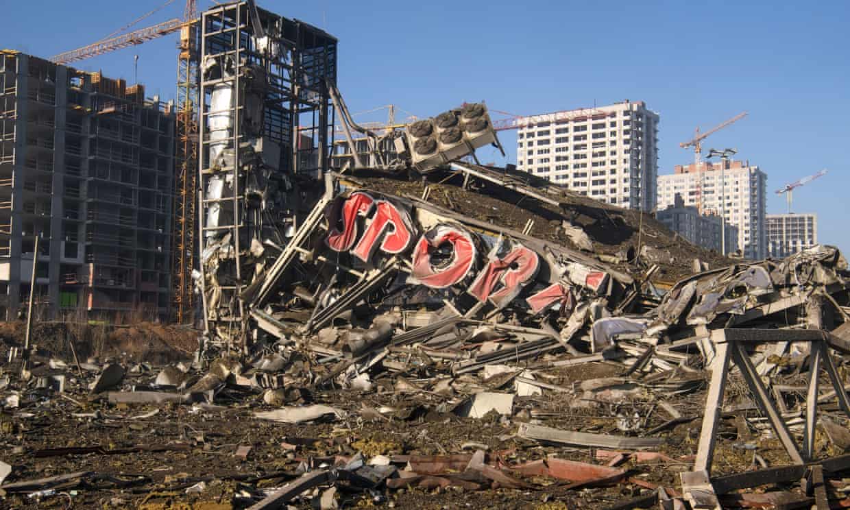 Russia war aganst Ukraine: strike reported on buildings in Odesa; eight killed in Kyiv shopping centre bombing, officials say (theguardian.com)