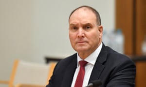 National Covid-19 Coordination Commission chair Nev Power at a Senate inquiry