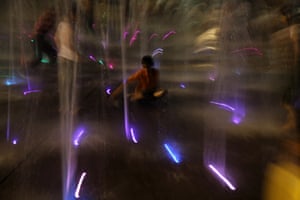 Lightshow, Tehran, Iran.