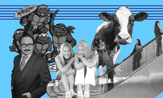 Podcasts on the Teenage Mutant Ninja Turtles, Judge John Hodgman, Sweet Valley High girls Brittany and Cynthia Daniel, People Movers on escalators and the Beef and Dairy Network, devoted to cows.