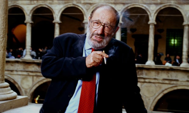 Umberto Eco in 2002 at Bologna University, where he taught for many years at professor of semiotics.
