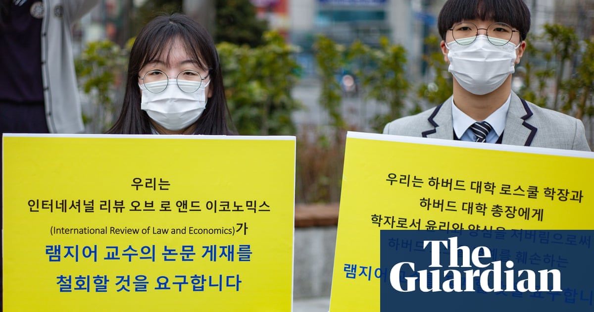 Harvard professor sparks outrage with claims about Japan's 'comfort women'