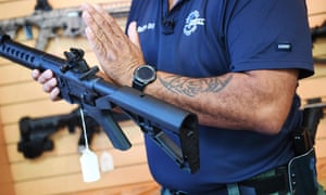 Gun Control Us Justice Department Moves To Ban Rapid Fire Bump Stocks Us News The Guardian