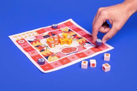 A photo of the travel board game Chicken!
