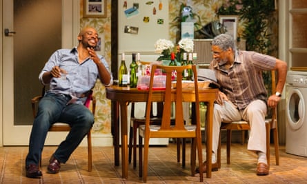 Oliver Alvin-Wilson and Ricky Fearon in Nine Night.