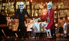 Donald Trump and Theresa May make an appearance, of sorts, at the Brit awards 2017 