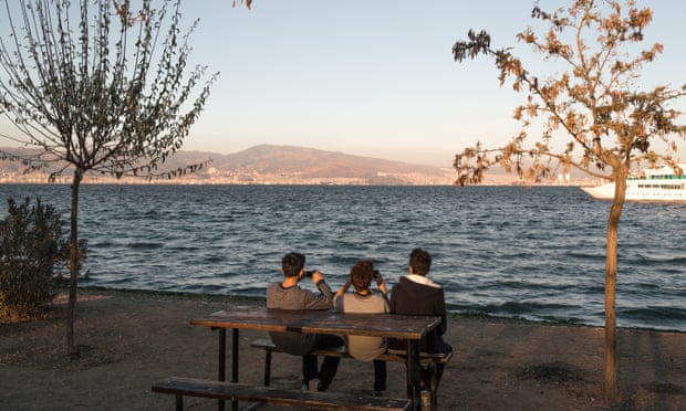 Teenagers in Izmir, western Turkey.