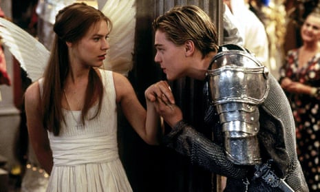 Winging it ... Claire Danes and Leonardo DiCaprio in Romeo + Juliet.