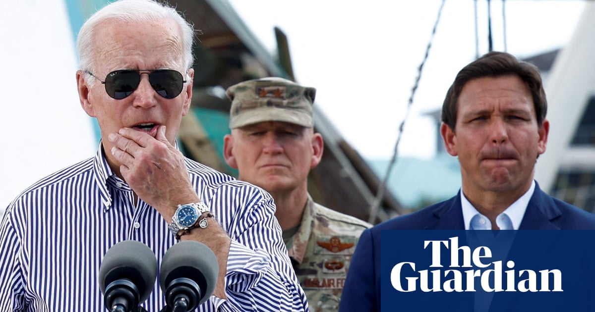 Hurricane Ian ‘ends discussion’ on climate crisis Biden says on Florida visit – The Guardian US
