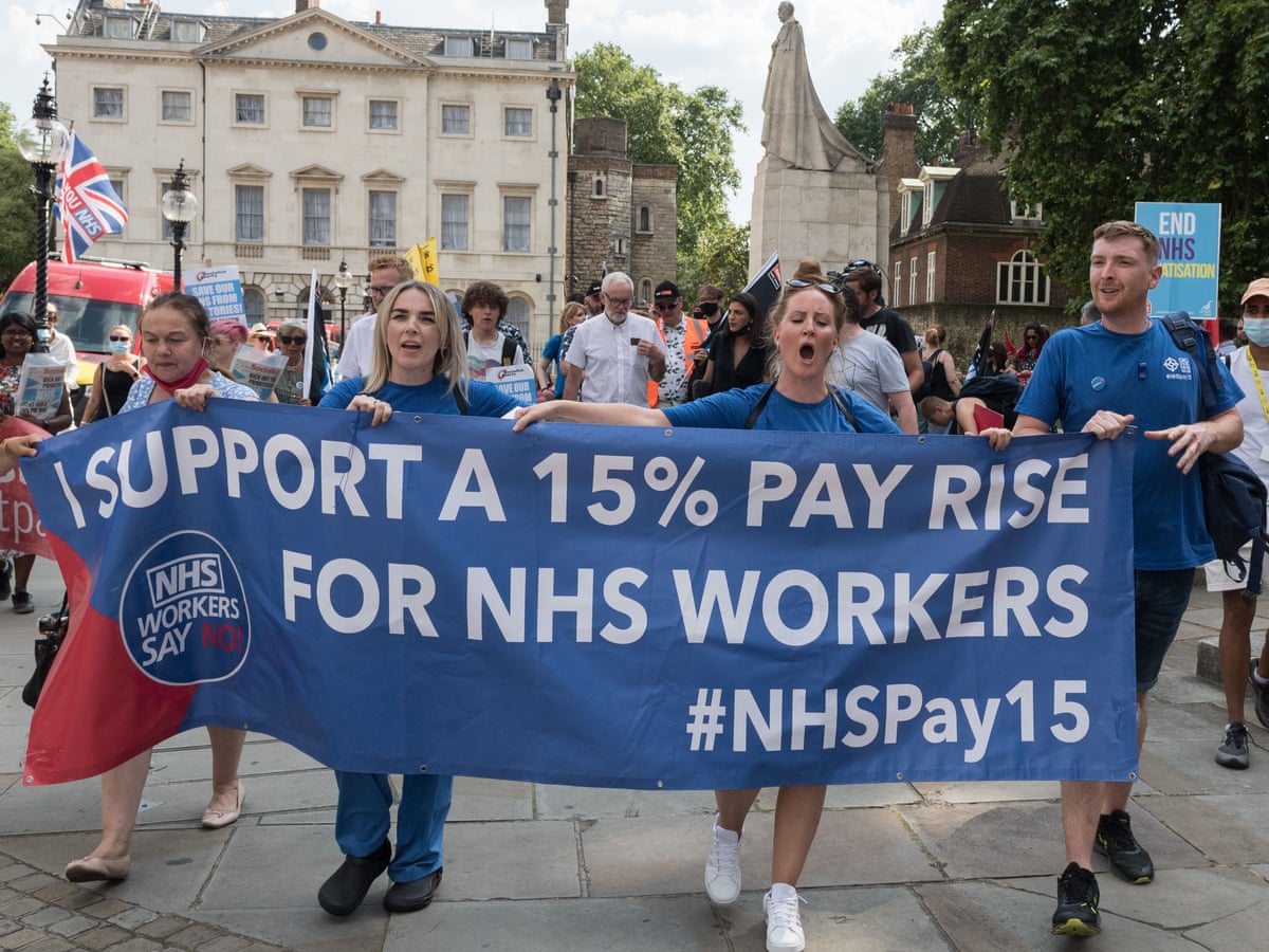 Threat of nurses' strike over 3% pay award for NHS staff | NHS | The  Guardian