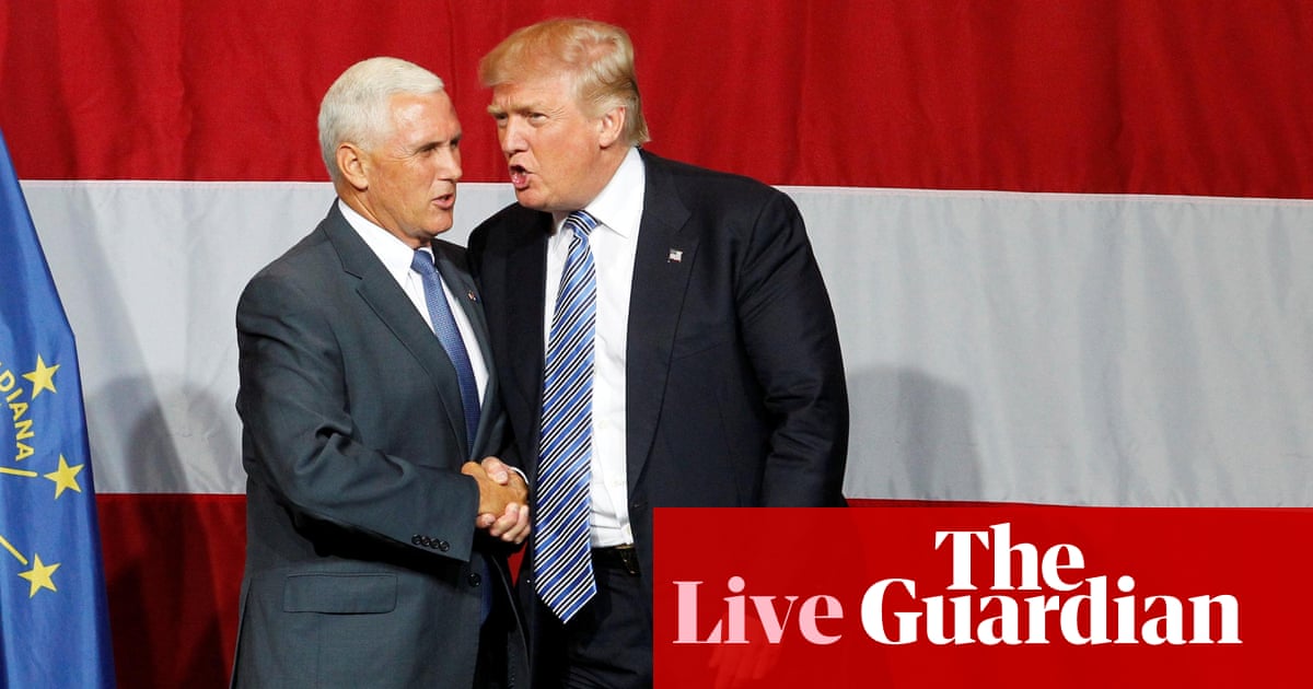 Mike Pence Speaks At Trump Rally As Vp Rumors Swirl As It Happened Us News The Guardian
