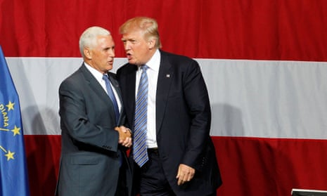 Mike Pence and Donald Trump.