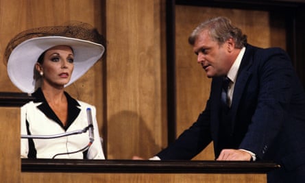 Brian Dennehy in Dynasty, with Joan Collins as Alexis, 1981