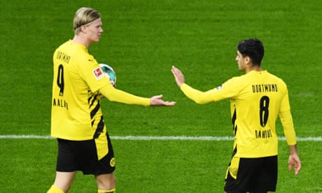 European roundup: Haaland scores four in second half to lift Borussia Dortmund