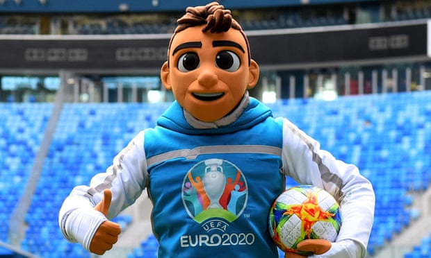 Skillzy, the official mascot for the Euro 2020 football tournament