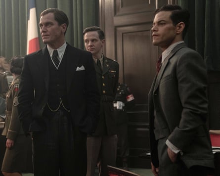 Michael Shannon and Rami Malek as the US supreme court justice and the psychiatrist who prosecuted Göring during the Nuremberg trials.