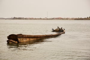 A waterlogged boat