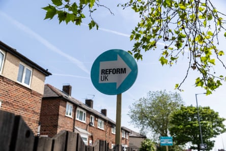 A Reform sign in Hindley.