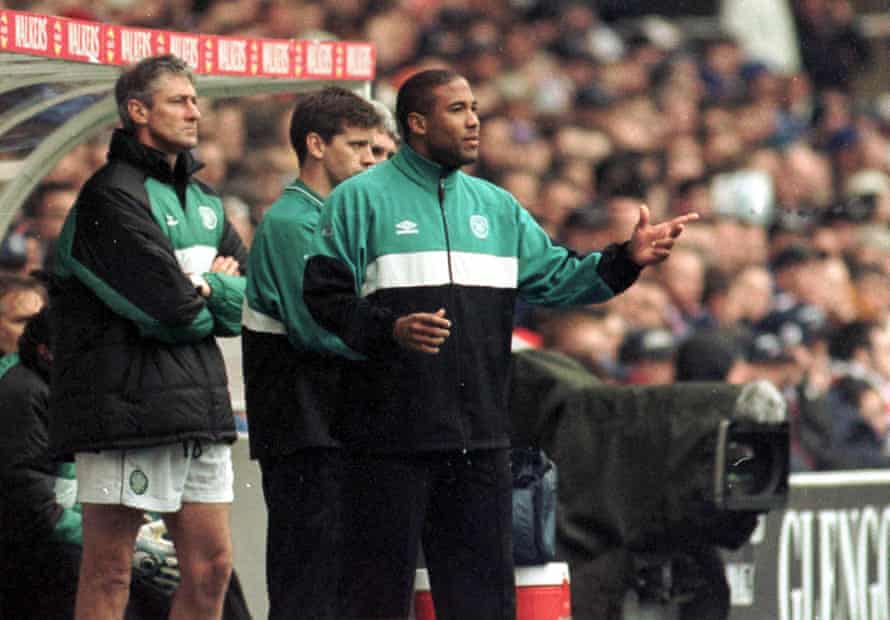 John Barnes during his tenure in charge at Celtic