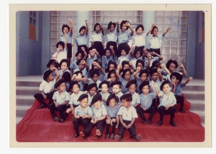 Panther kids at school.